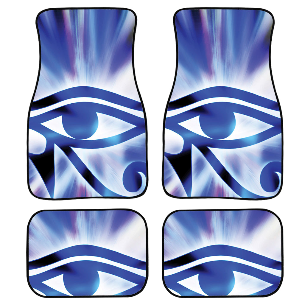 Egyptian Eye Of Horus Print Front and Back Car Floor Mats