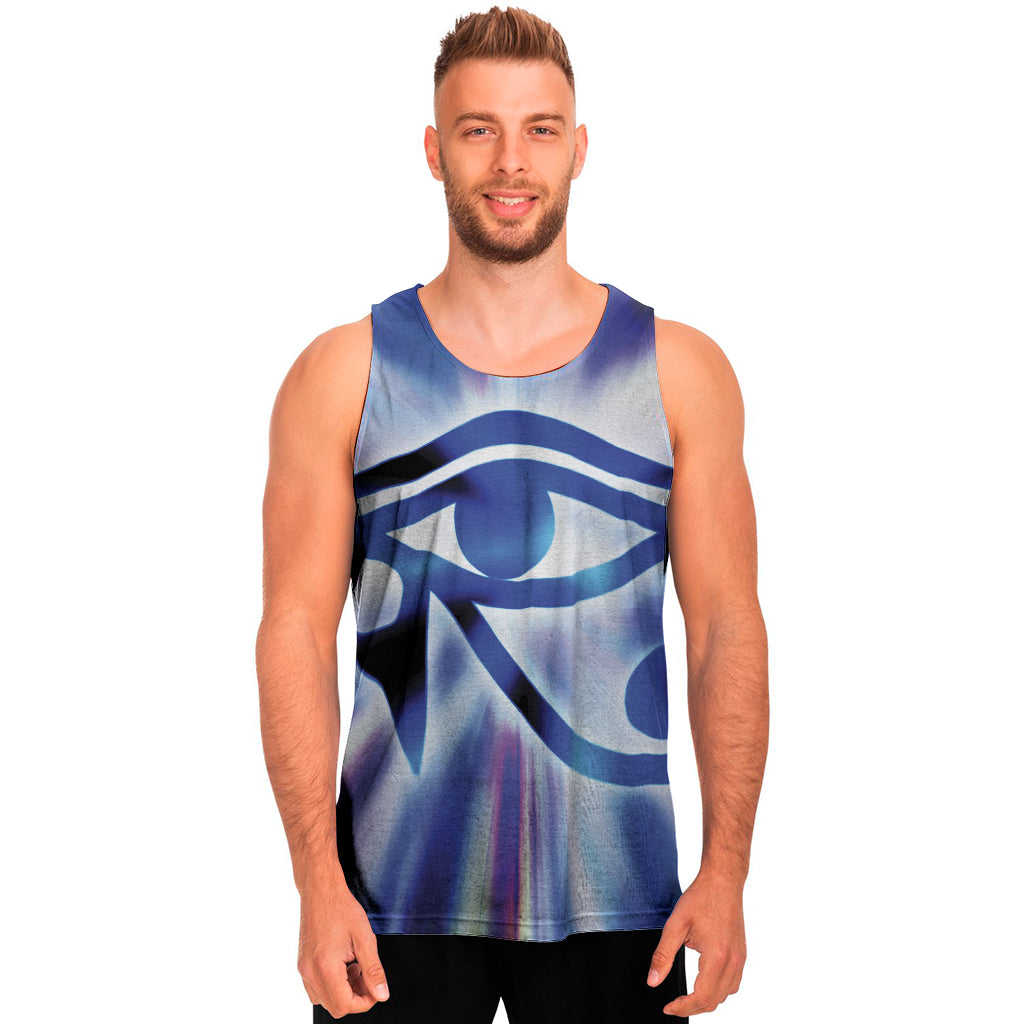 Egyptian Eye Of Horus Print Men's Tank Top