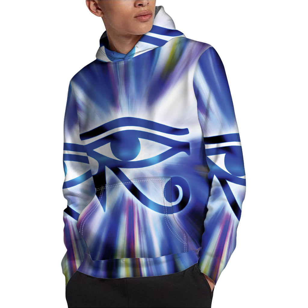 Egyptian Eye Of Horus Print Pullover Hoodie