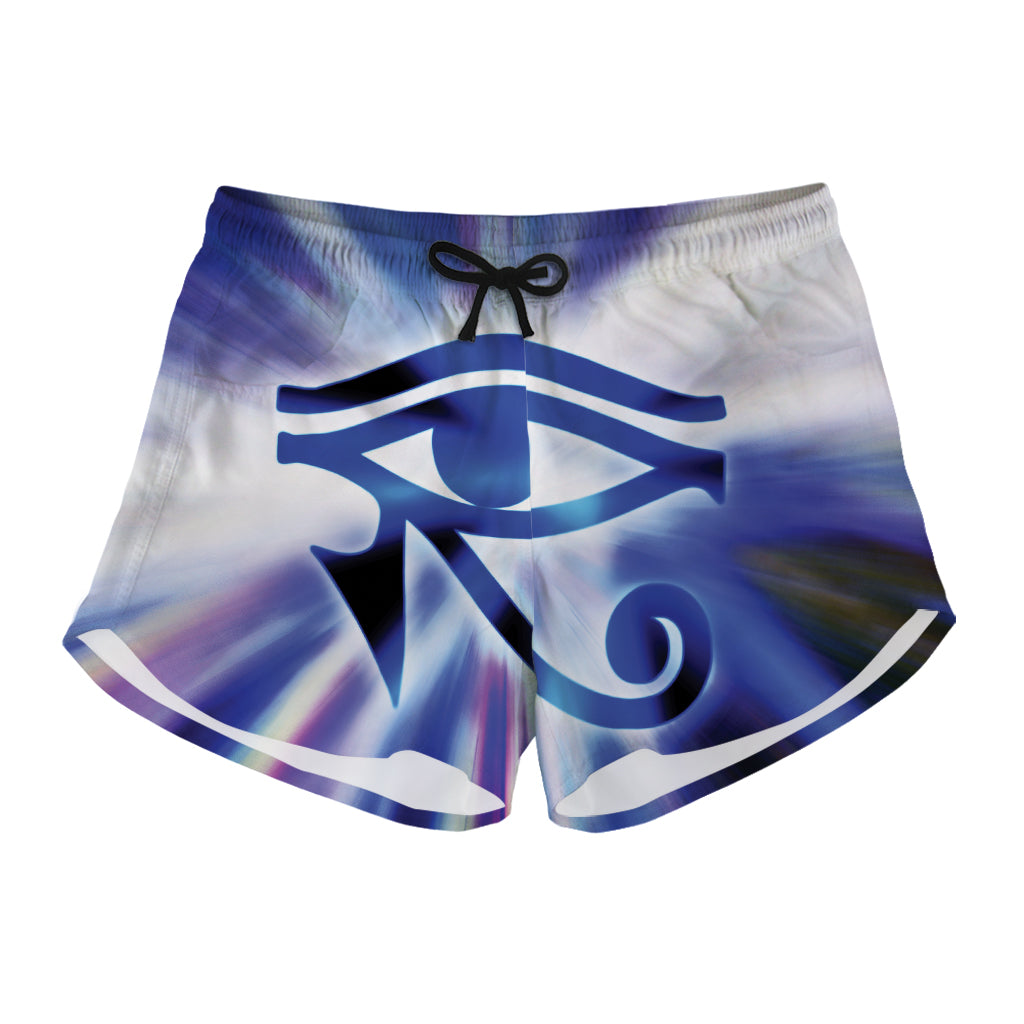 Egyptian Eye Of Horus Print Women's Shorts