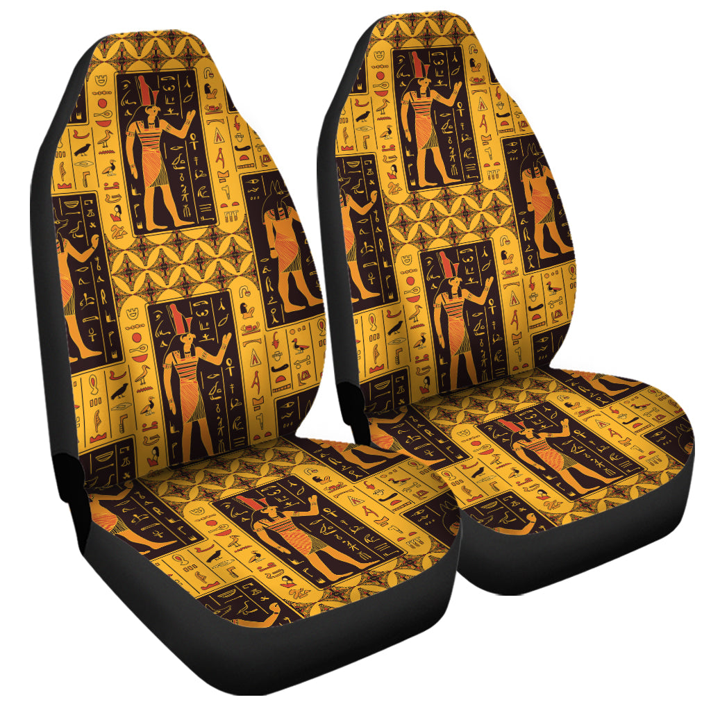 Egyptian Gods And Hieroglyphs Print Universal Fit Car Seat Covers