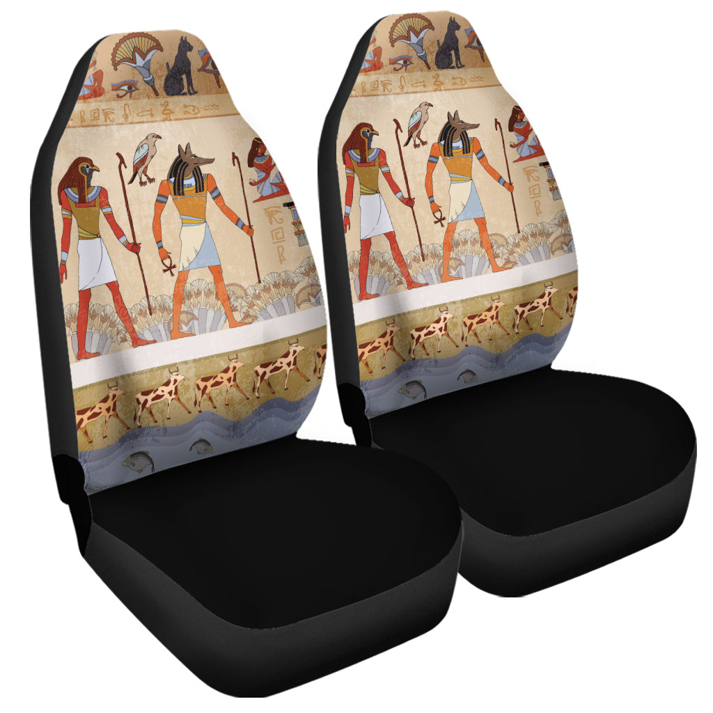 Egyptian Gods And Pharaohs Print Universal Fit Car Seat Covers