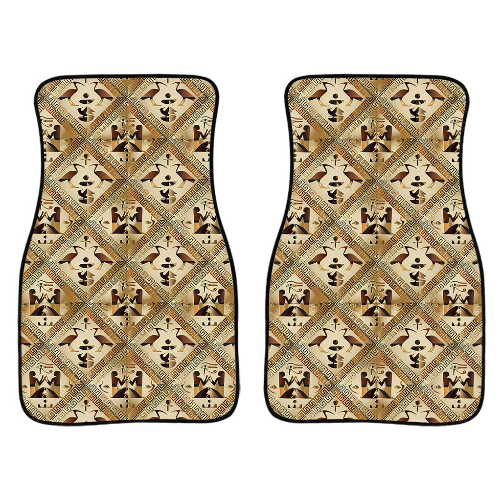 Egyptian Hieroglyphs Pattern Print Front Car Floor Mats