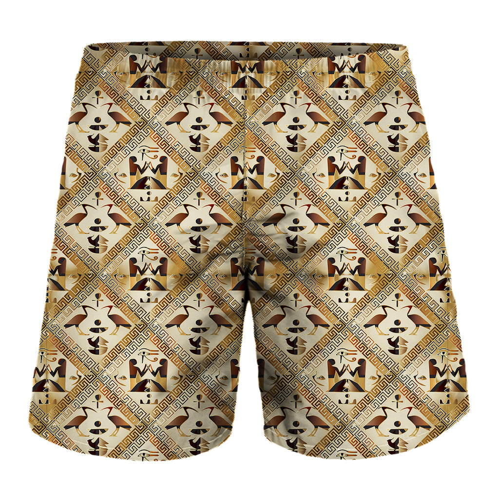 Egyptian Hieroglyphs Pattern Print Men's Shorts