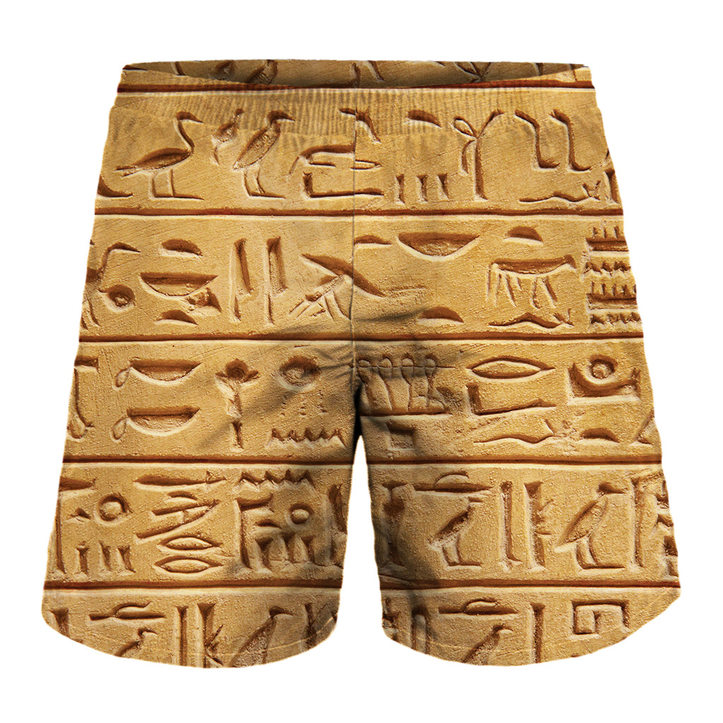 Egyptian Hieroglyphs Print Men's Shorts