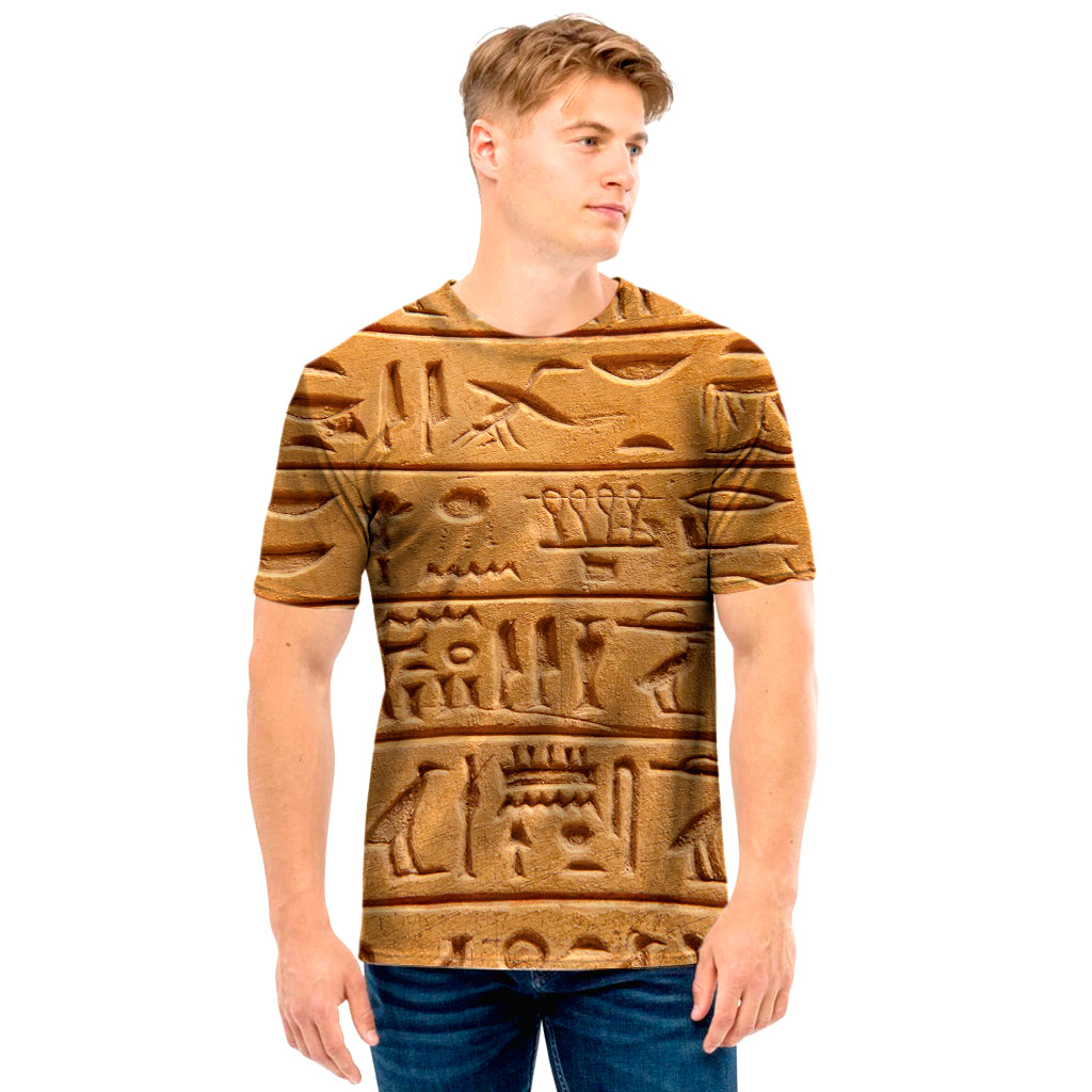 Egyptian Hieroglyphs Print Men's T-Shirt