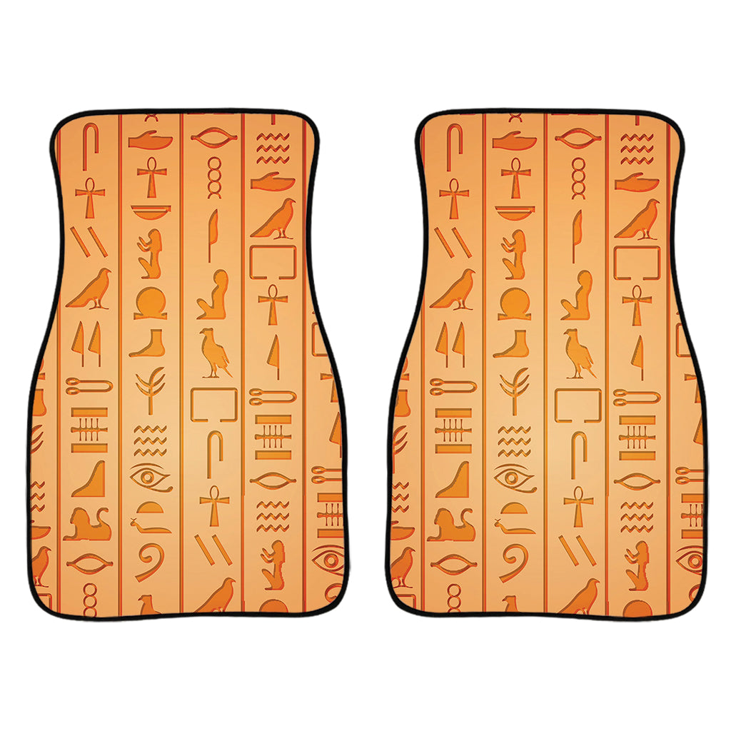 Egyptian Hieroglyphs Symbol Print Front Car Floor Mats