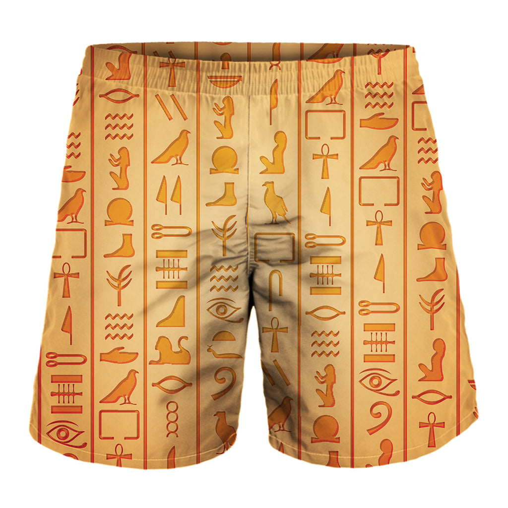 Egyptian Hieroglyphs Symbol Print Men's Shorts