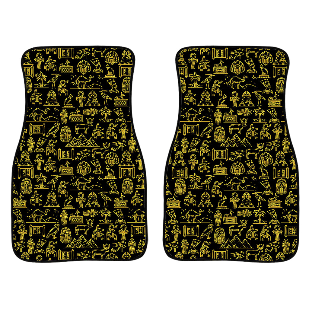 Egyptian Symbols Pattern Print Front Car Floor Mats