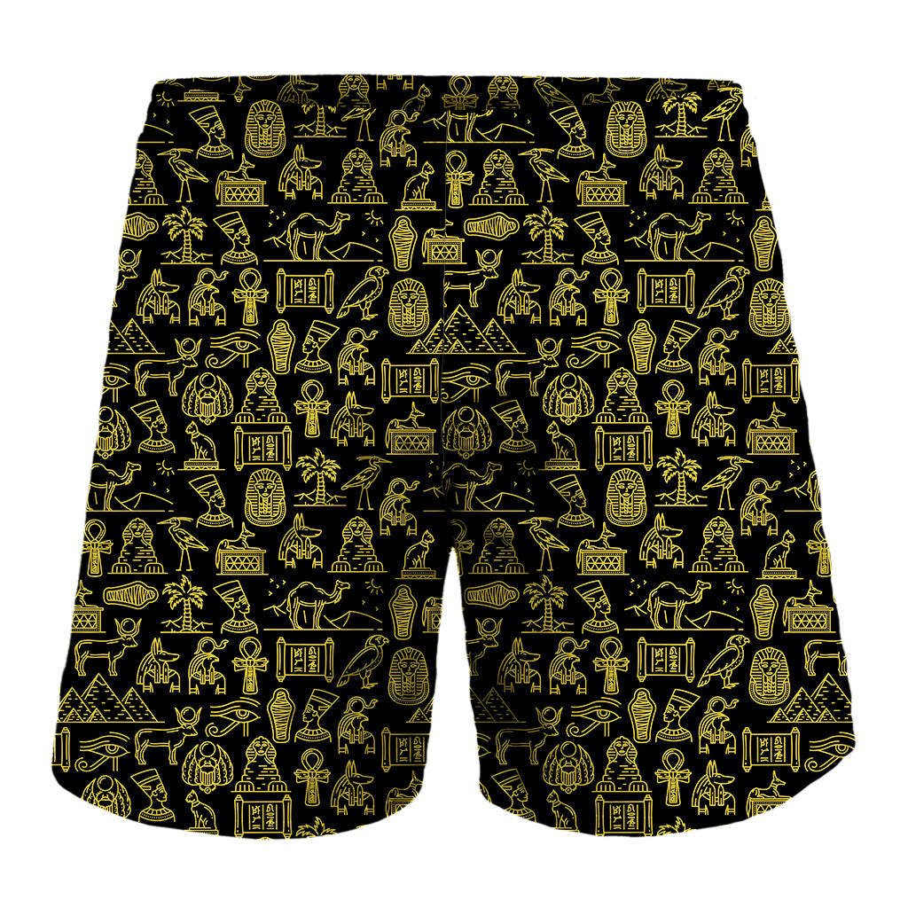 Egyptian Symbols Pattern Print Men's Shorts