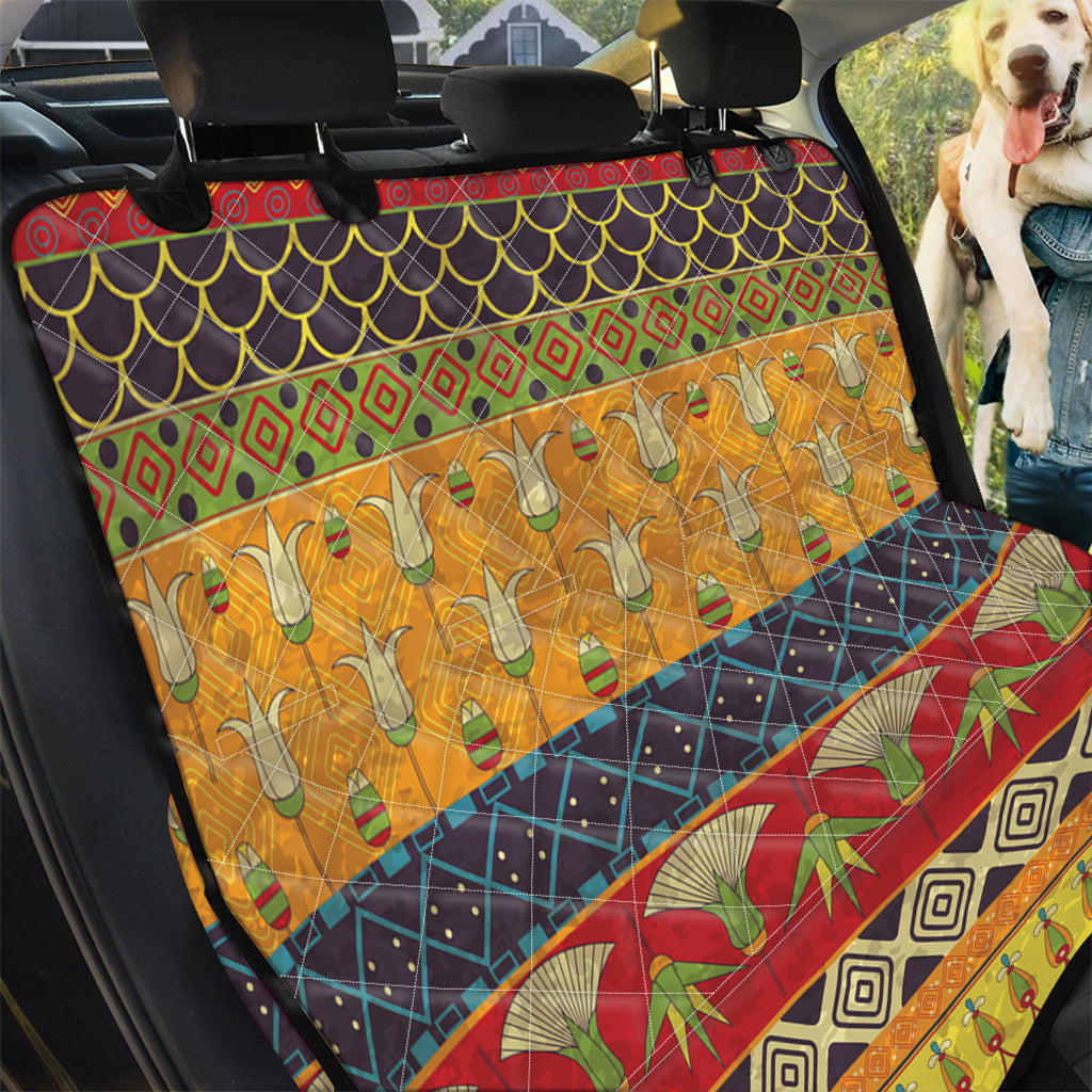 Egyptian Tribal Pattern Print Pet Car Back Seat Cover