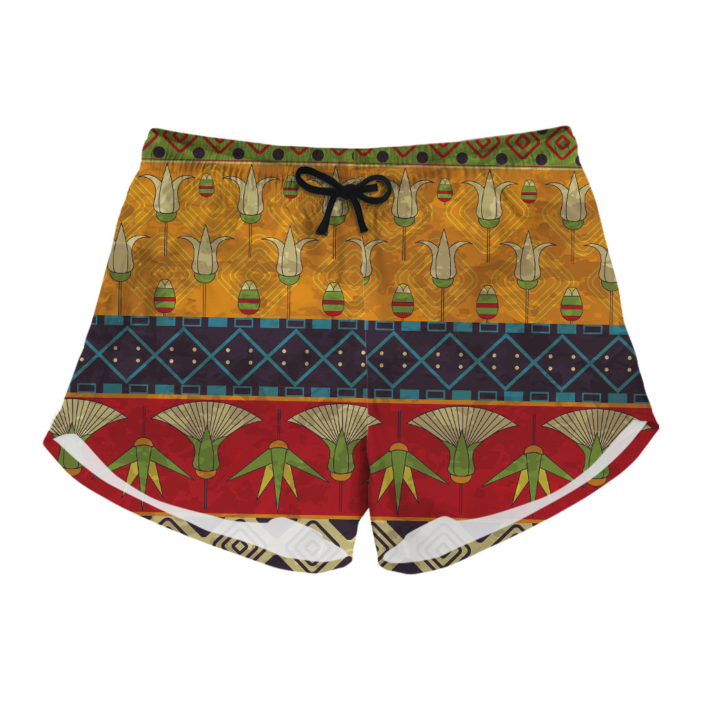 Egyptian Tribal Pattern Print Women's Shorts