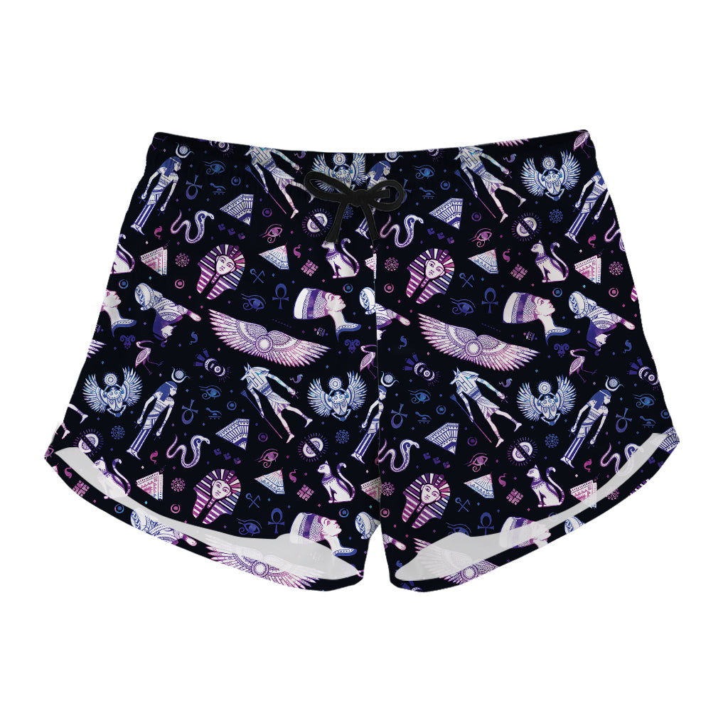 Egyptian Tribal Symbols Print Women's Shorts