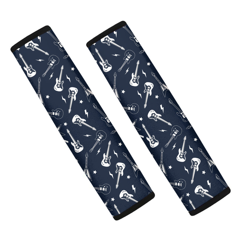 Electric Guitar Pattern Print Car Seat Belt Covers