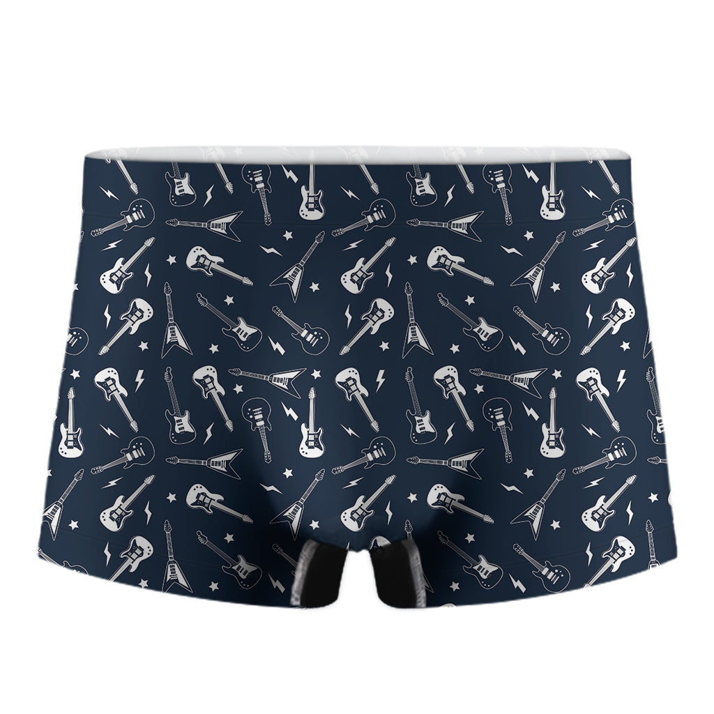 Electric Guitar Pattern Print Men's Boxer Briefs