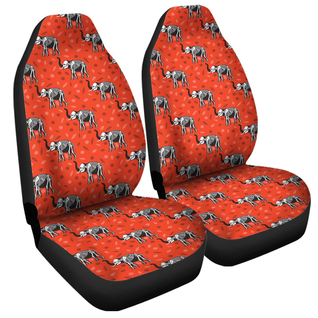 Elephant Skeleton X-Ray Pattern Print Universal Fit Car Seat Covers