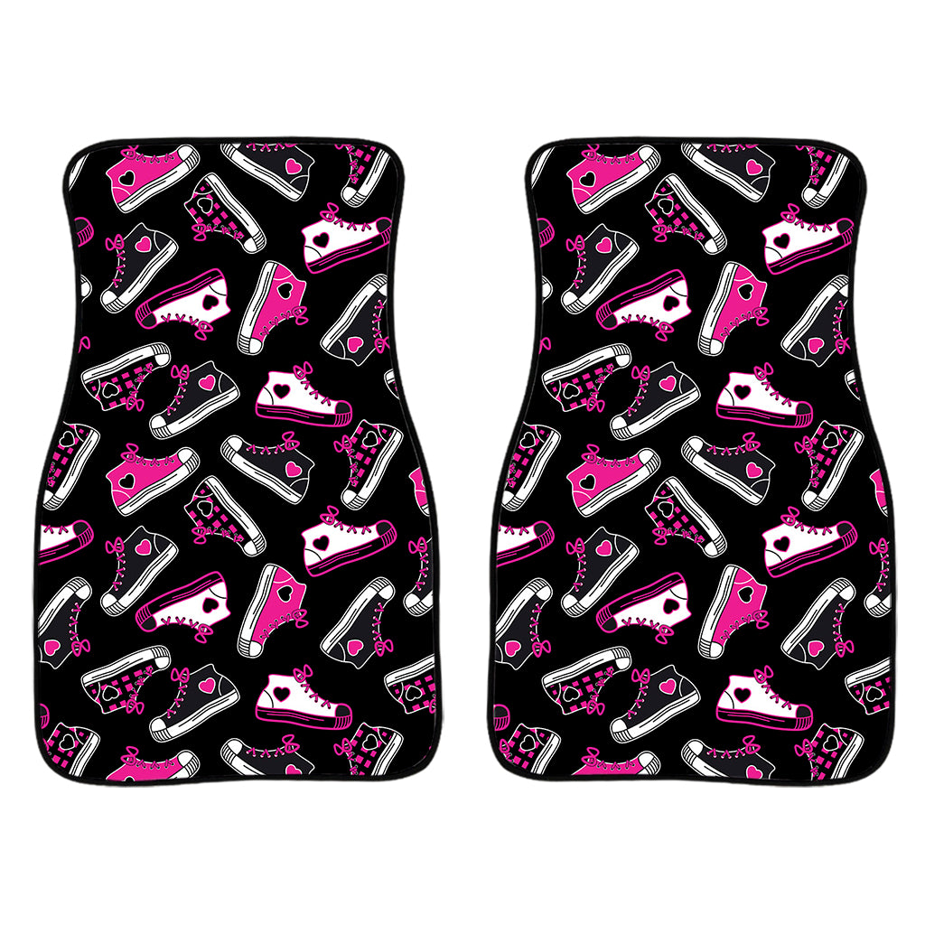 Emo Shoes Pattern Print Front Car Floor Mats