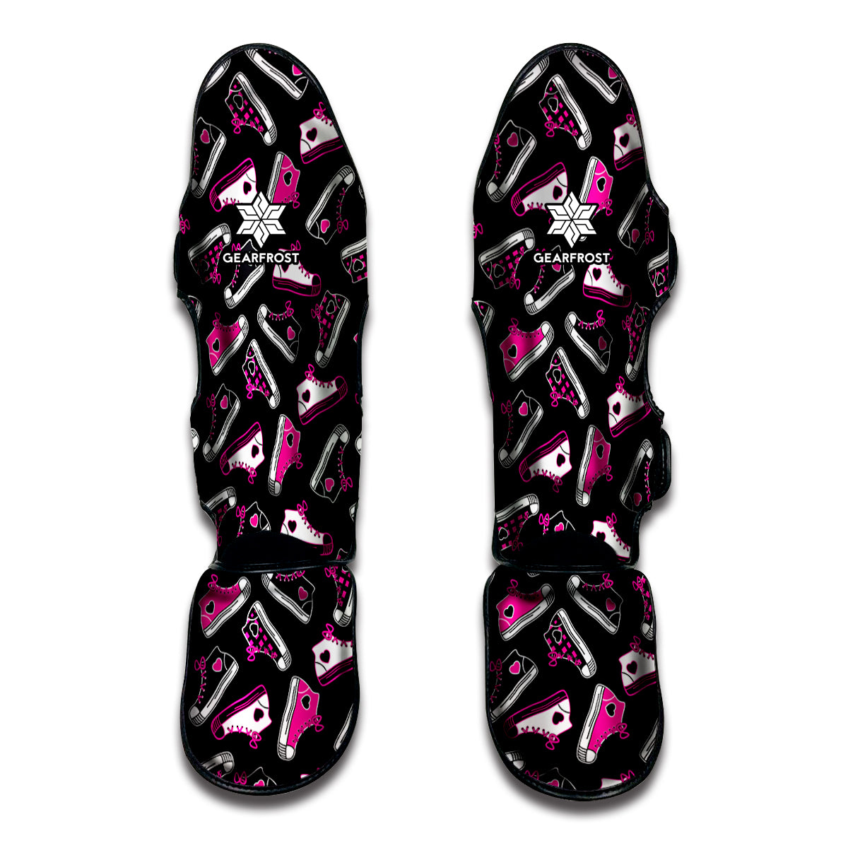 Emo Shoes Pattern Print Muay Thai Shin Guards