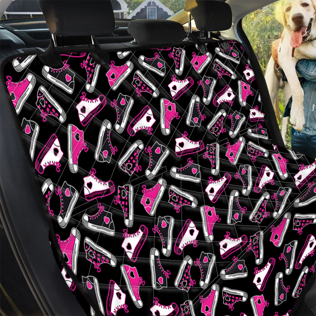 Emo Shoes Pattern Print Pet Car Back Seat Cover