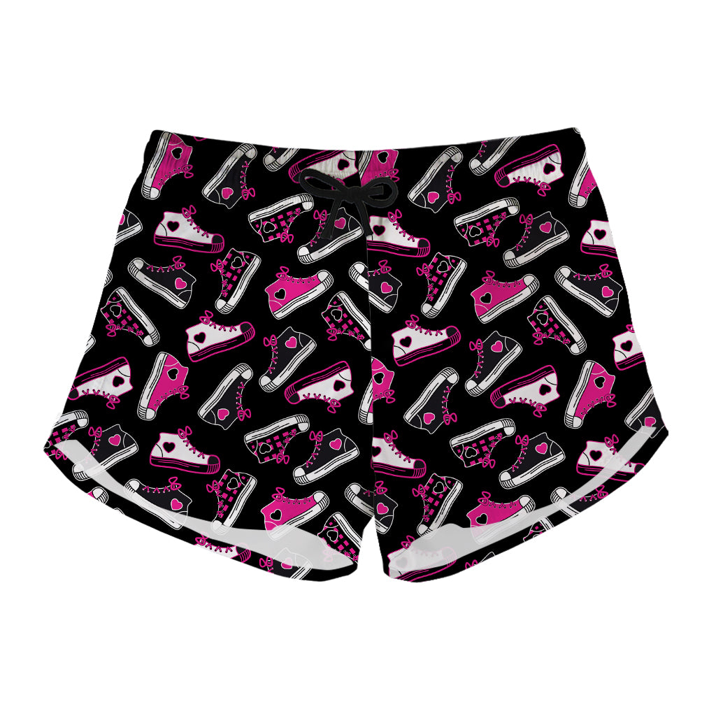 Emo Shoes Pattern Print Women's Shorts