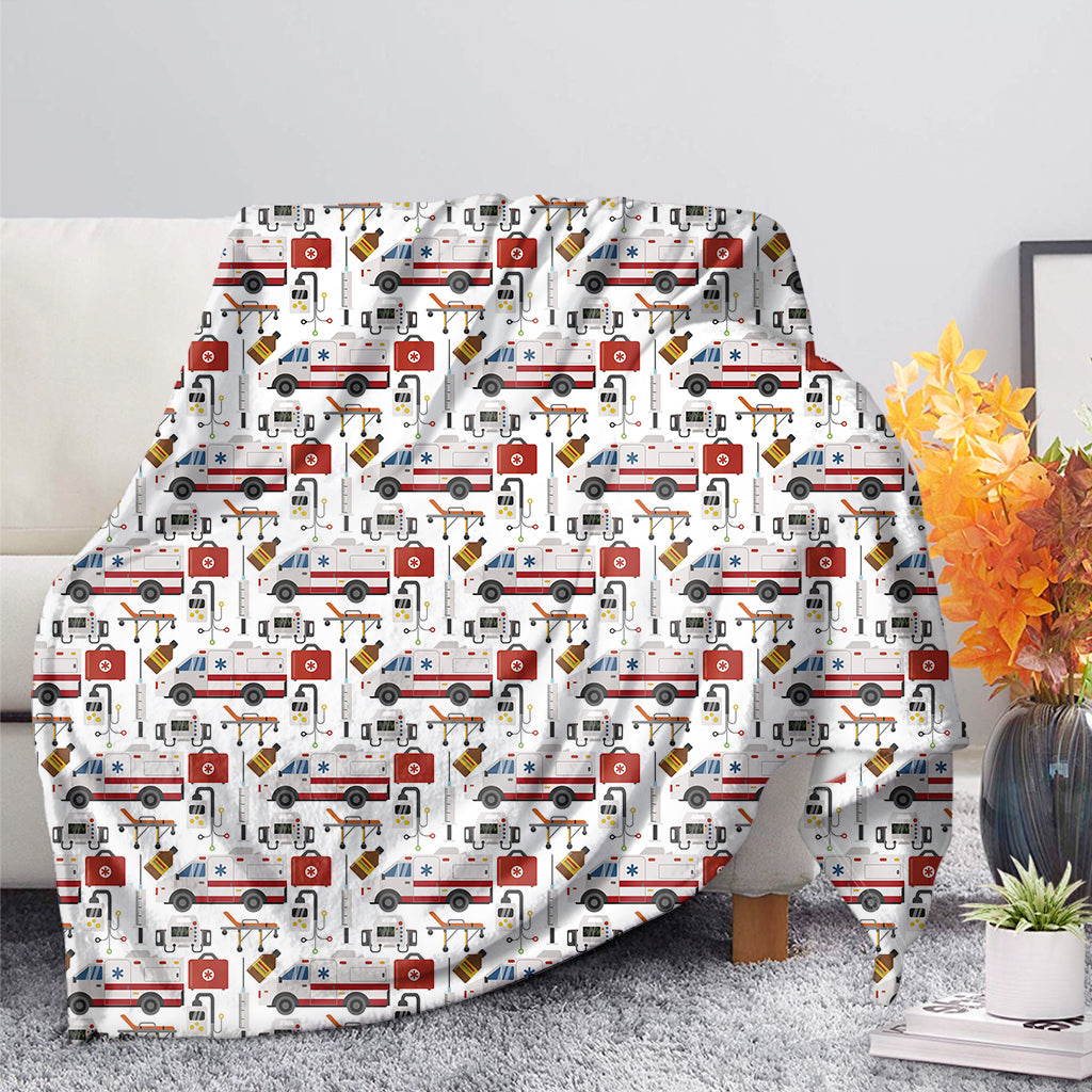 EMS Paramedic Pattern Print Blanket