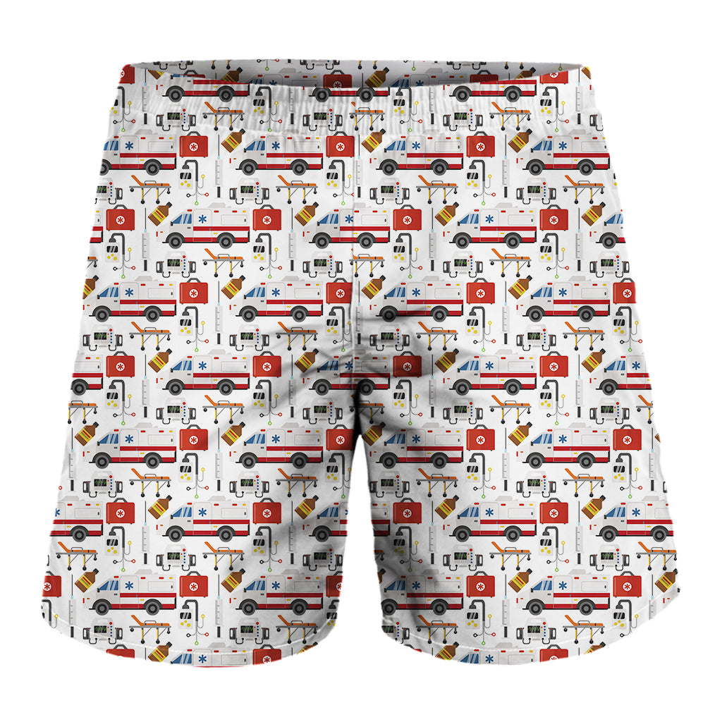 EMS Paramedic Pattern Print Men's Shorts