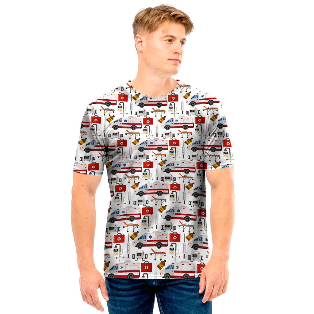 EMS Paramedic Pattern Print Men's T-Shirt