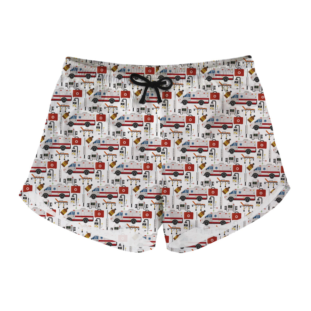 EMS Paramedic Pattern Print Women's Shorts