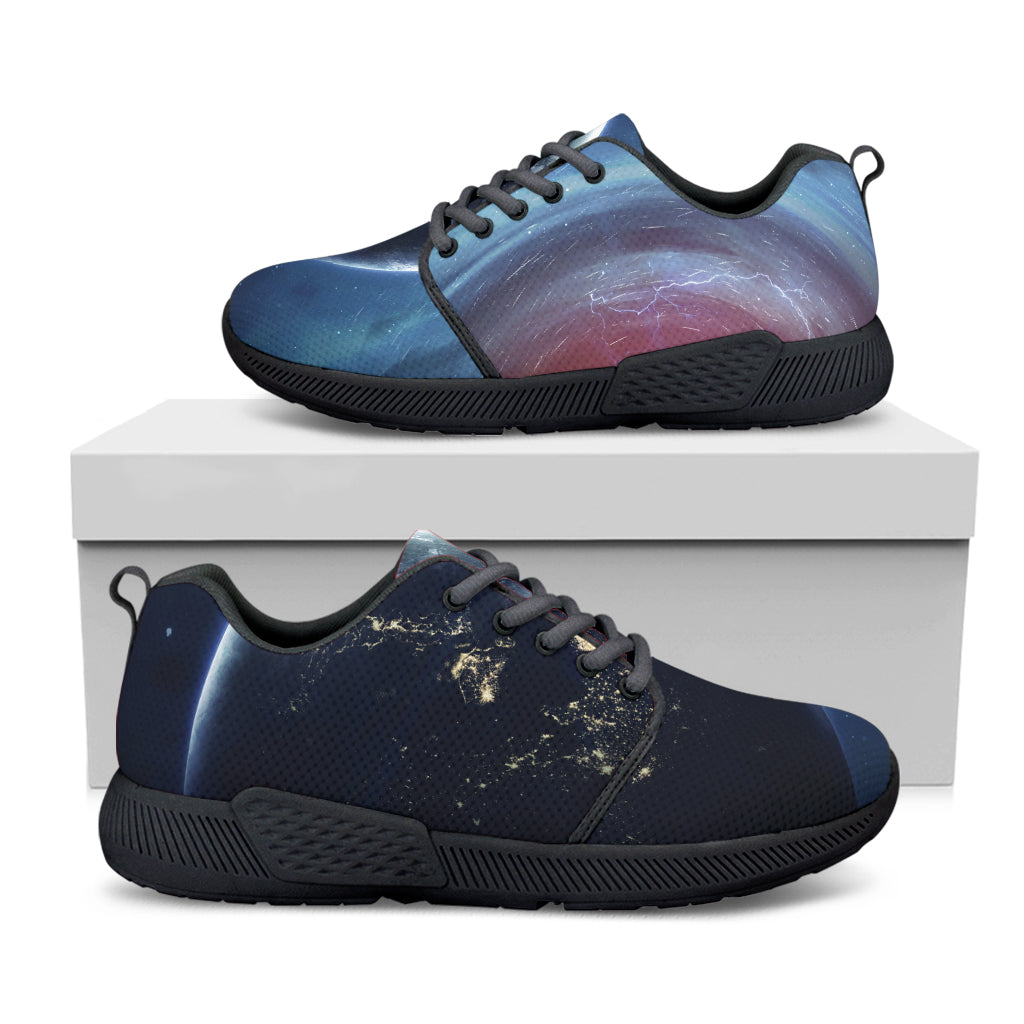 Endless Space Print Black Athletic Shoes