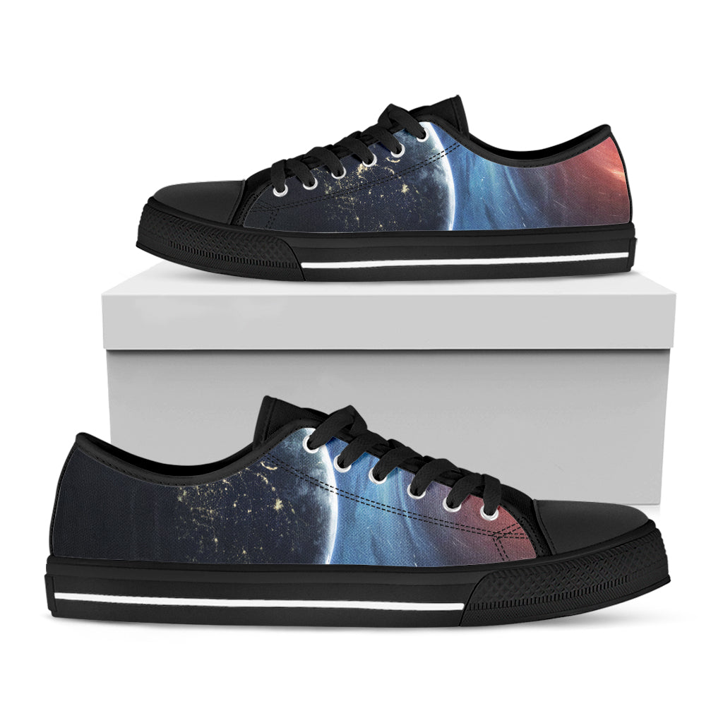 Endless Space Print Black Low Top Shoes