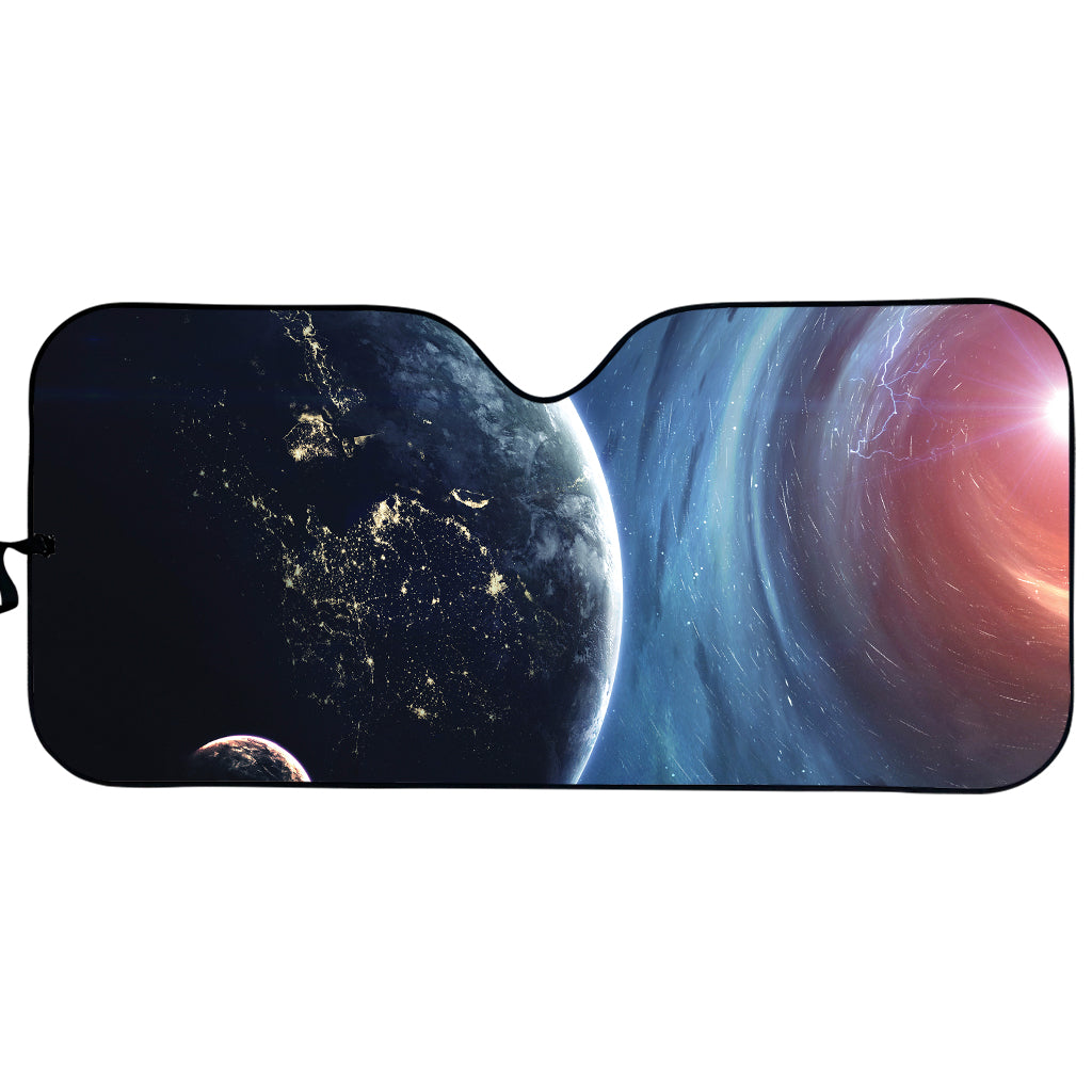 Endless Space Print Car Sun Shade