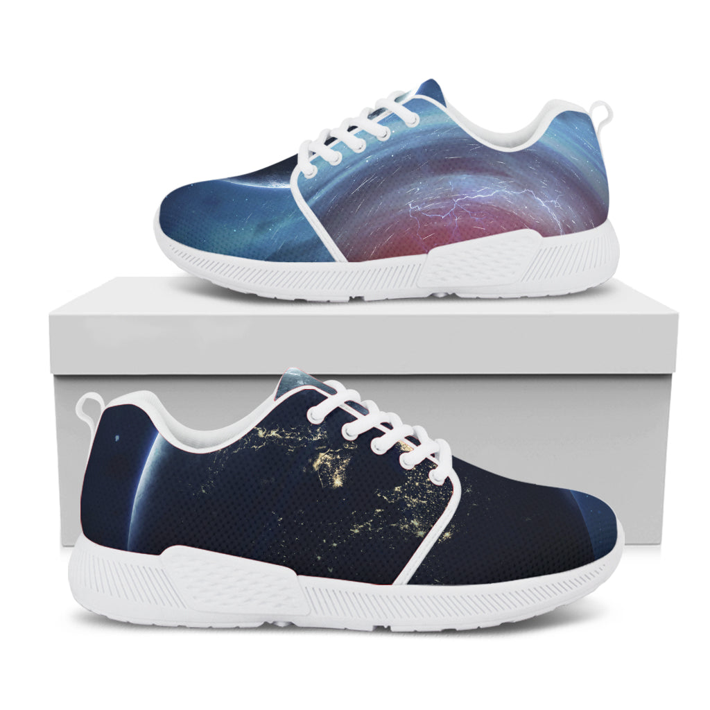 Endless Space Print White Athletic Shoes