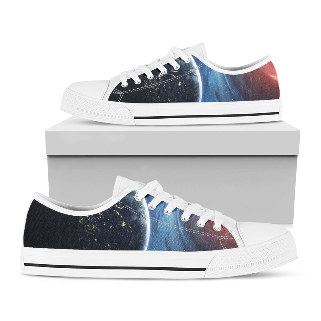 Endless Space Print White Low Top Shoes