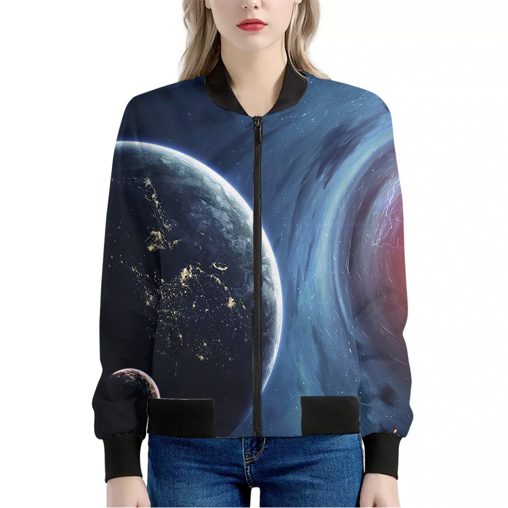 Endless Space Print Women's Bomber Jacket