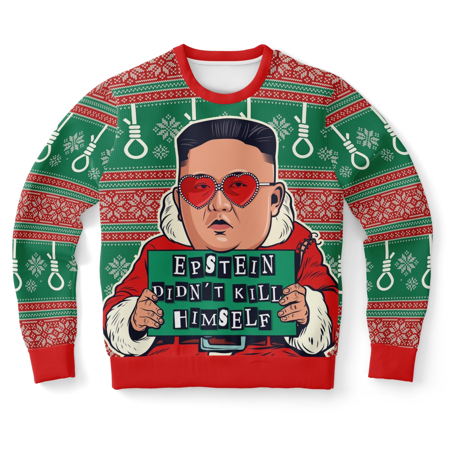 Epstein Didn't Kill Himself Ugly Christmas Sweater