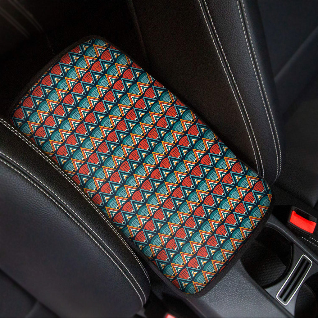 Ethnic African Inspired Pattern Print Car Center Console Cover