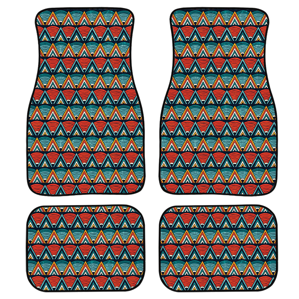 Ethnic African Inspired Pattern Print Front and Back Car Floor Mats