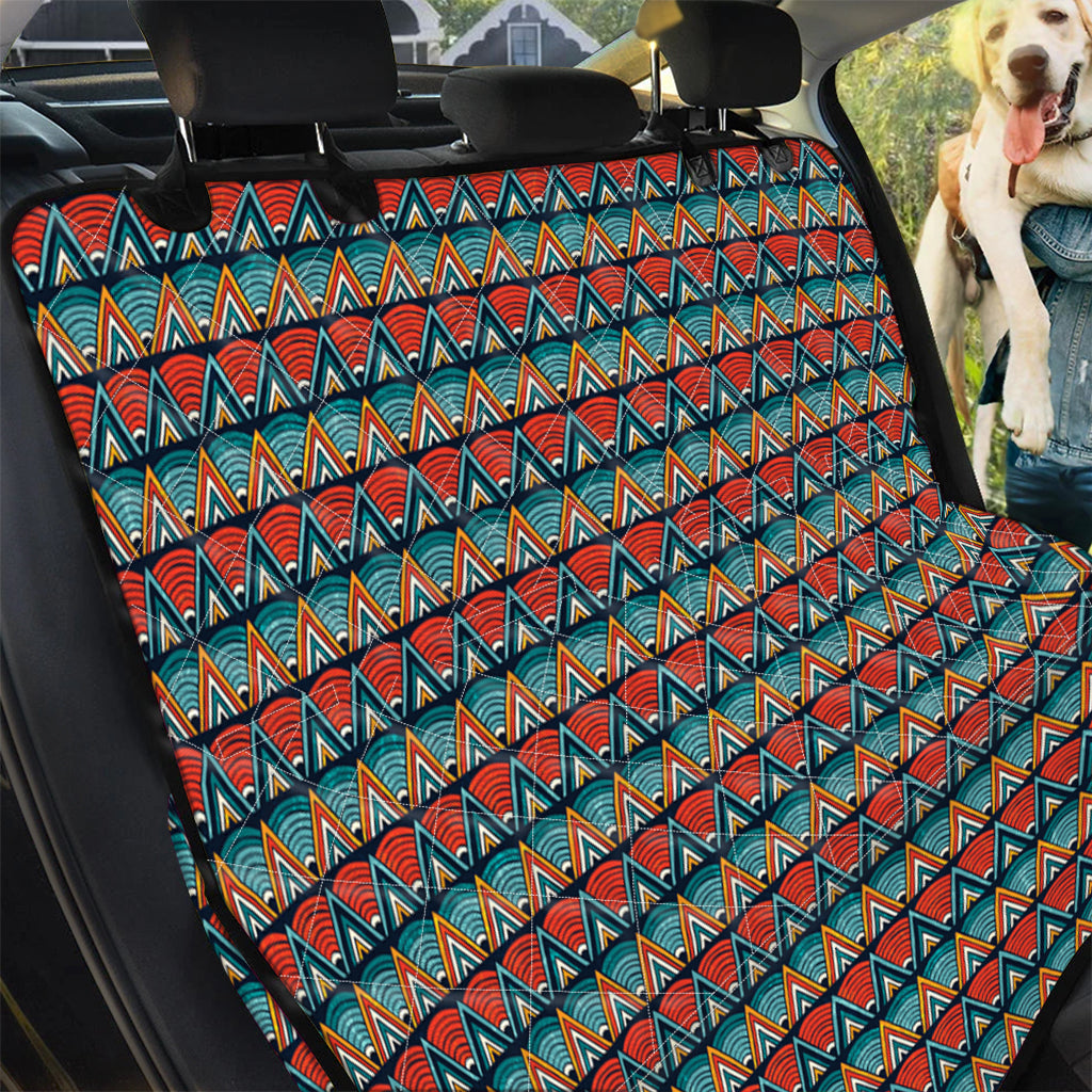 Ethnic African Inspired Pattern Print Pet Car Back Seat Cover