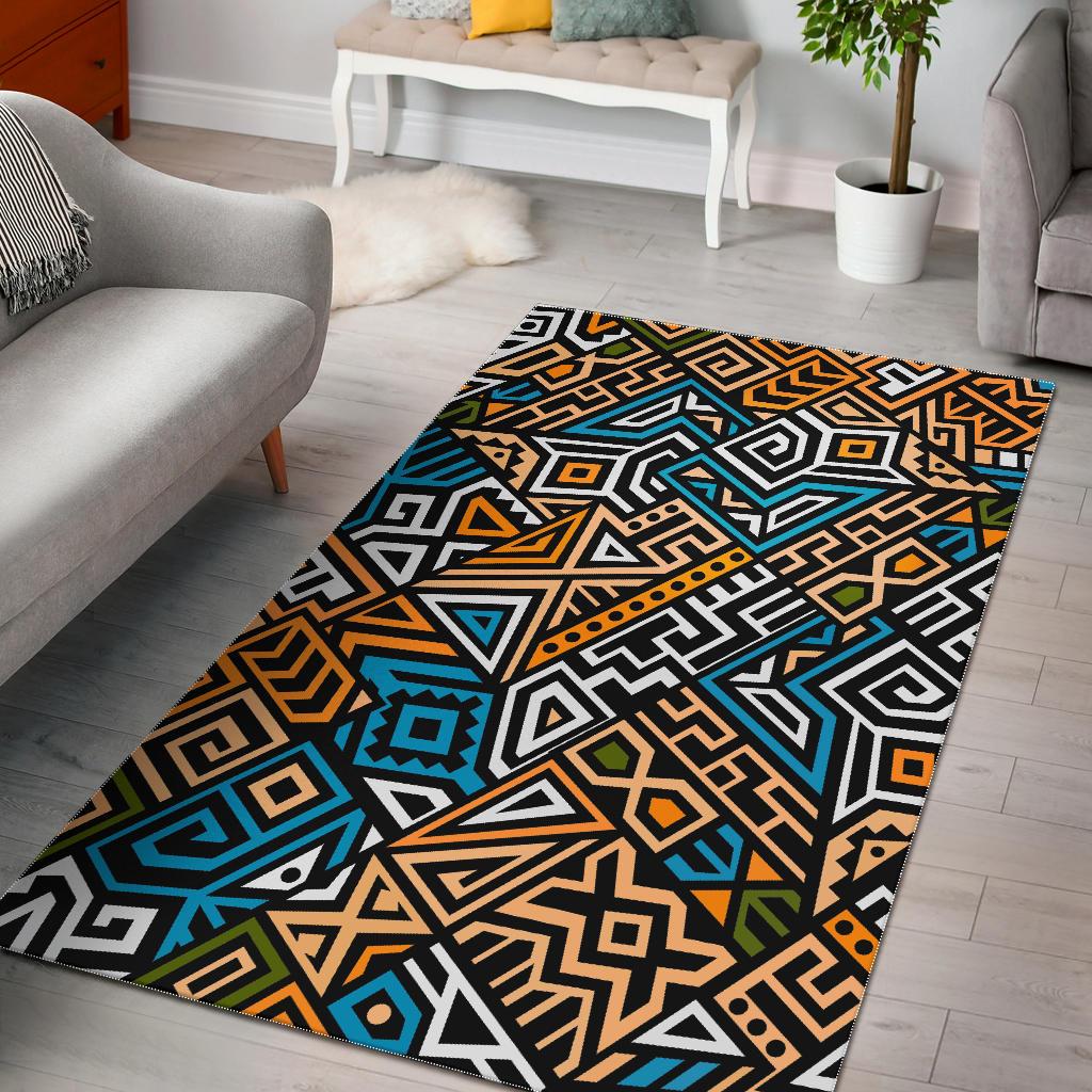 Ethnic Aztec Geometric Pattern Print Area Rug