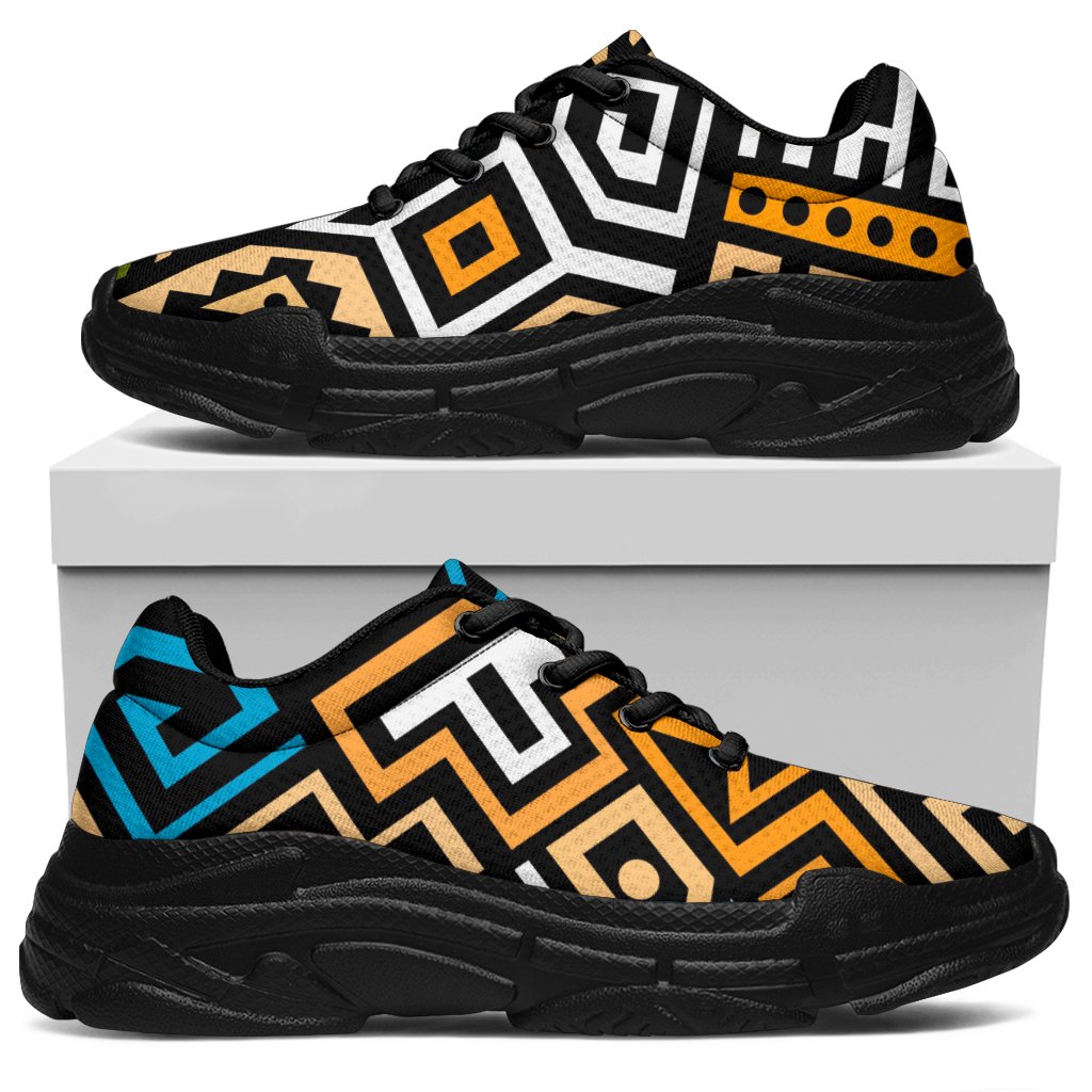 Ethnic Aztec Geometric Pattern Print Chunky Sneakers