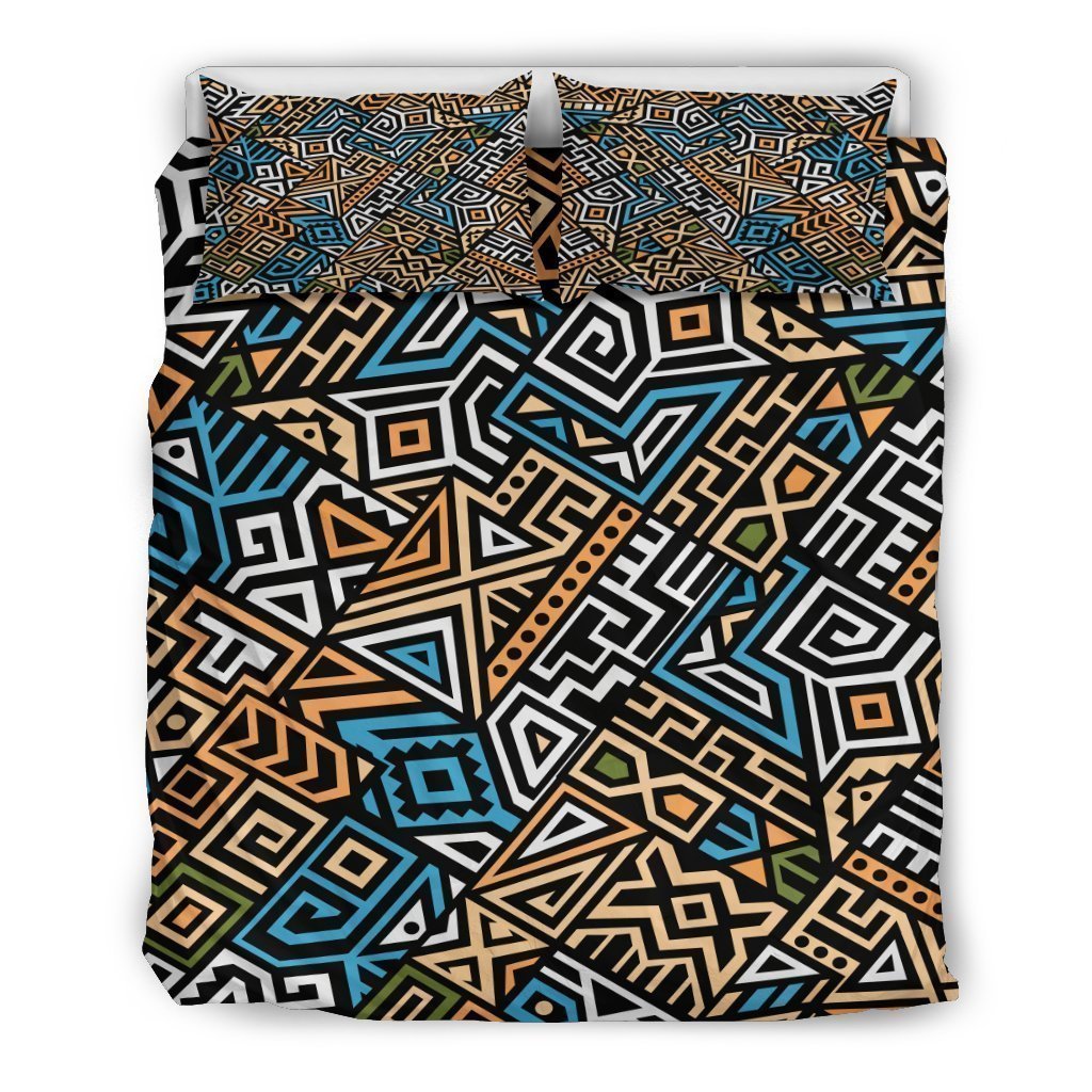 Ethnic Aztec Geometric Pattern Print Duvet Cover Bedding Set