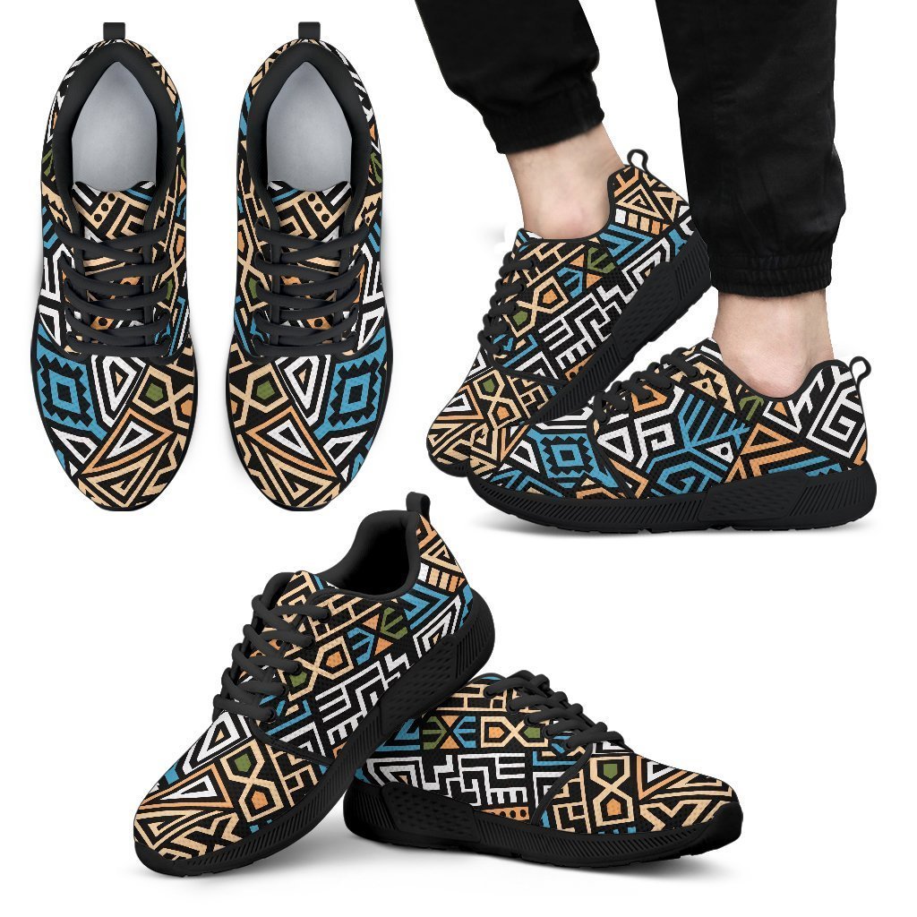 Ethnic Aztec Geometric Pattern Print Men's Athletic Shoes