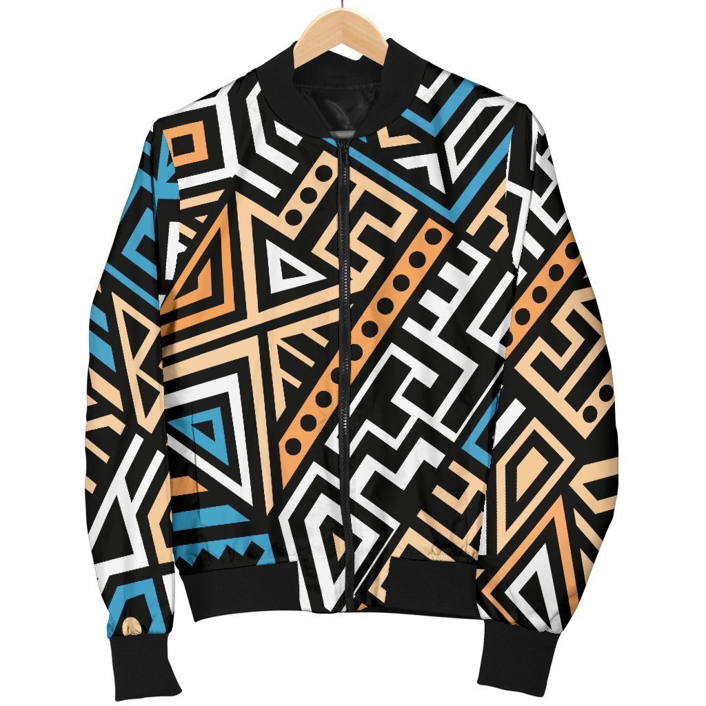 Ethnic Aztec Geometric Pattern Print Men's Bomber Jacket