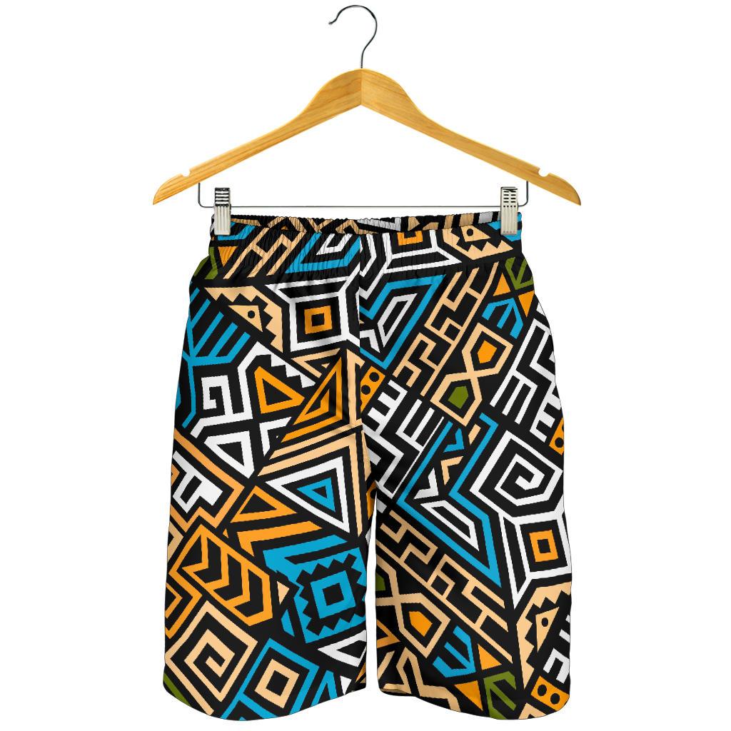 Ethnic Aztec Geometric Pattern Print Men's Shorts