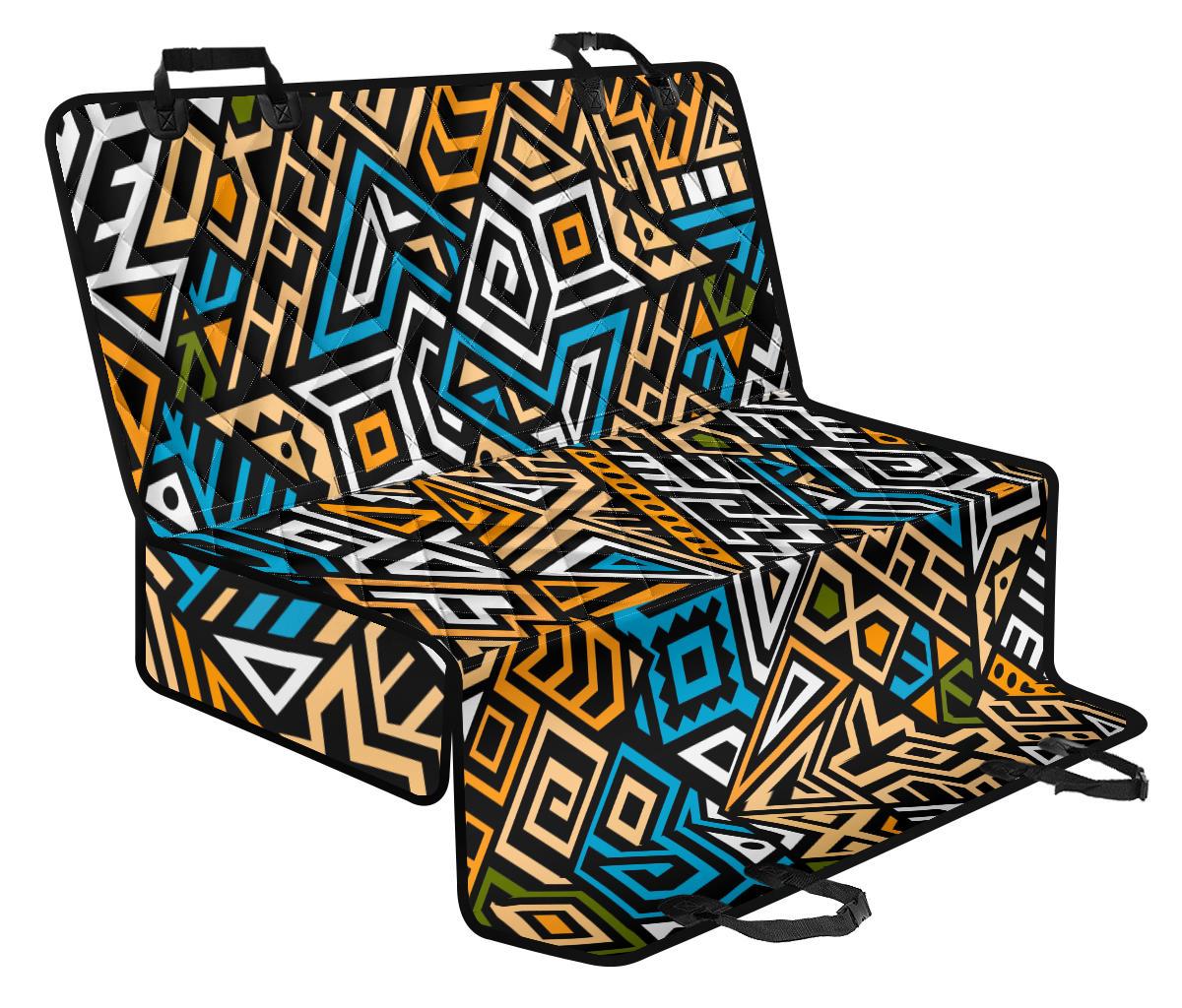 Ethnic Aztec Geometric Pattern Print Pet Car Back Seat Cover