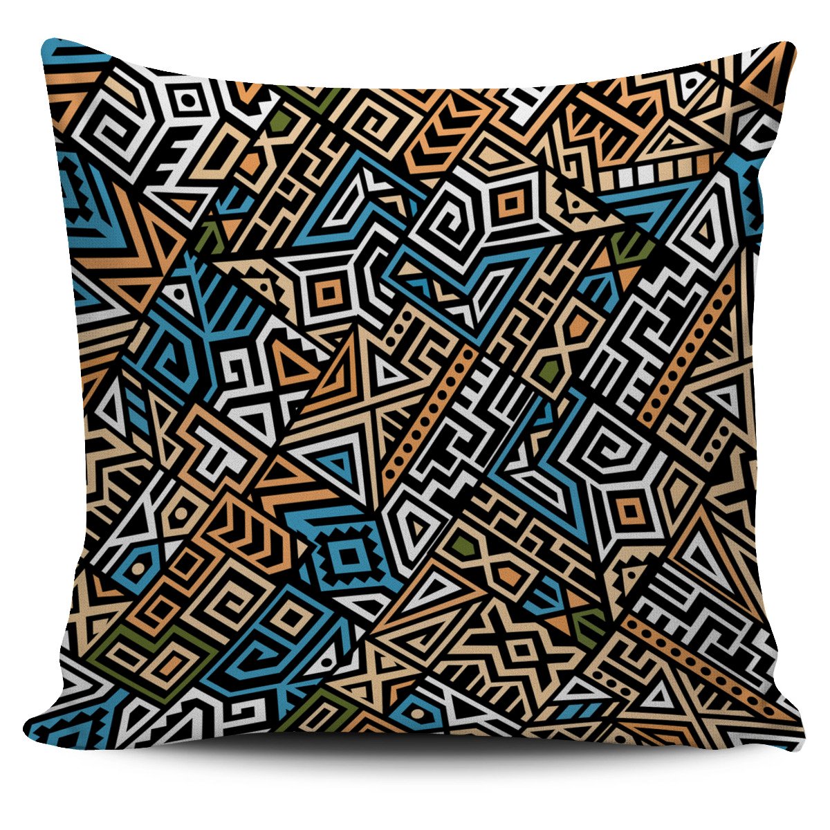 Ethnic Aztec Geometric Pattern Print Pillow Cover