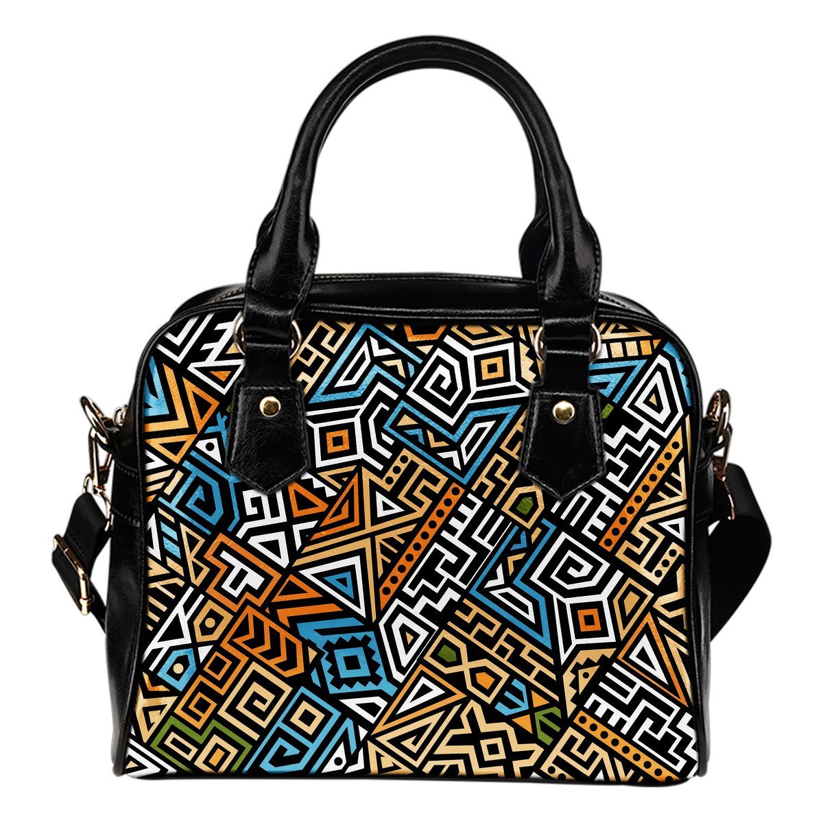 Ethnic Aztec Geometric Pattern Print Shoulder Handbag