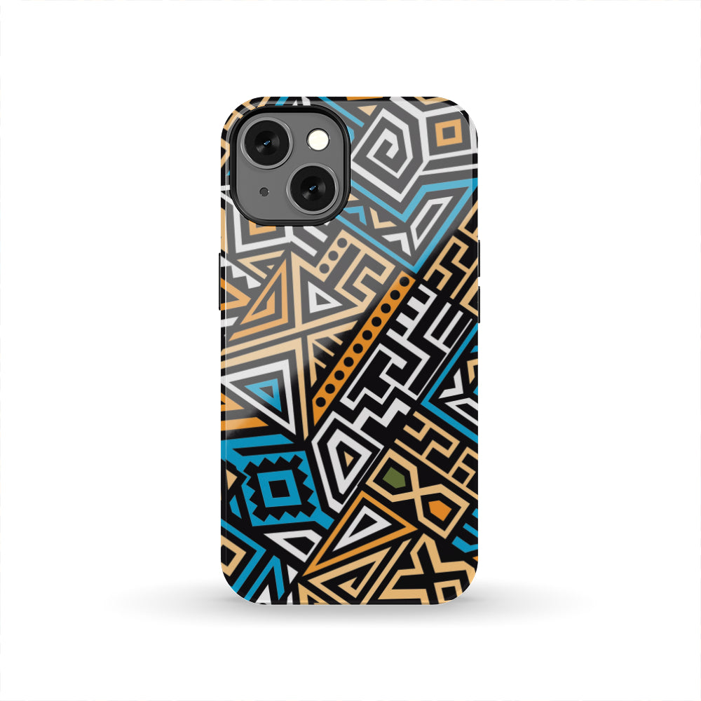 Ethnic Aztec Geometric Pattern Print Tough Phone Case