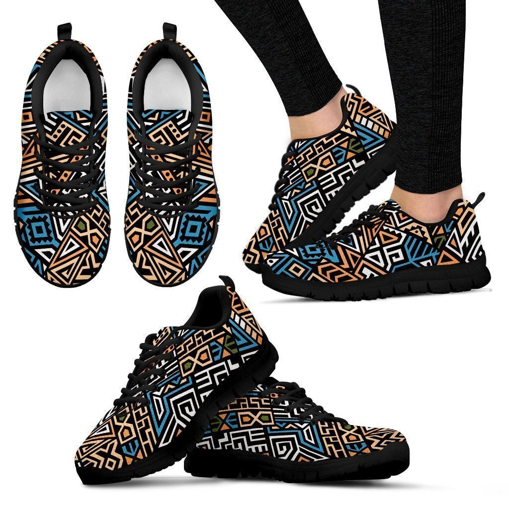 Ethnic Aztec Geometric Pattern Print Women's Sneakers