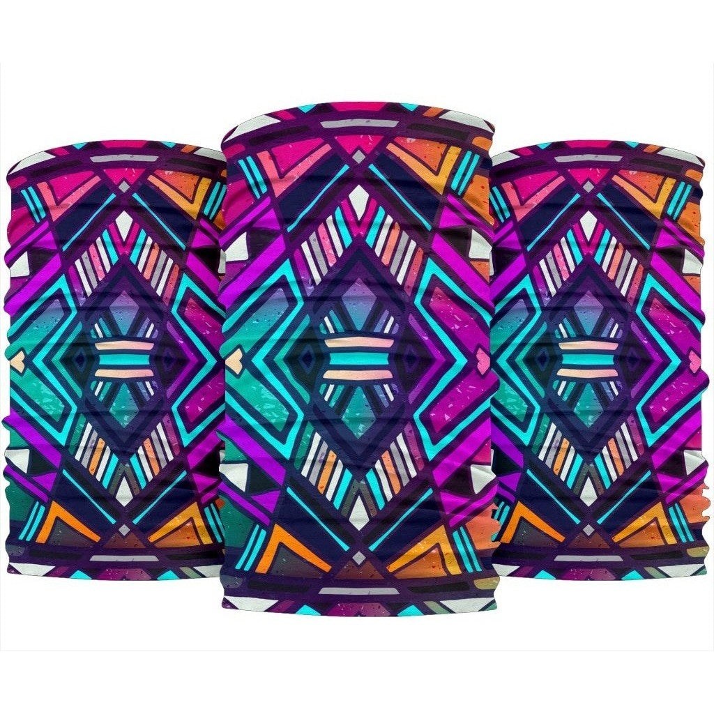 Ethnic Aztec Trippy Print 3-Pack Bandanas